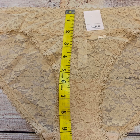 Women's All Over Lace Bikini Beige Underwear - Auden - Size XLarge - 3 pairs - Picture 7 of 11